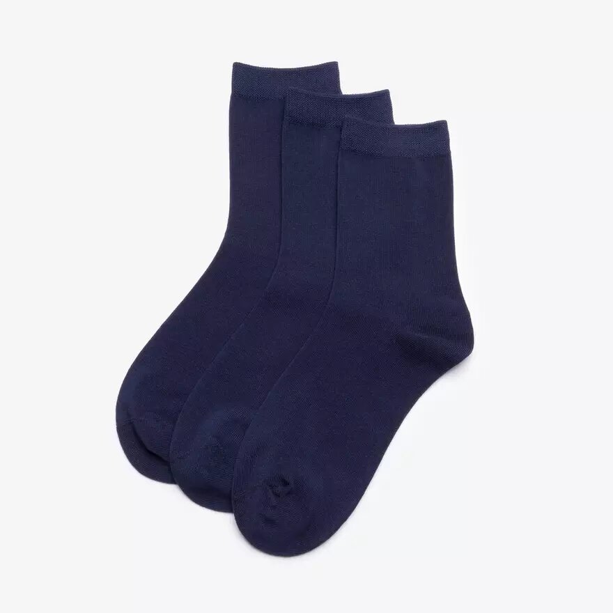 3 Pack Crew. Navy Socks 3 Pack Crew. Navy Socks