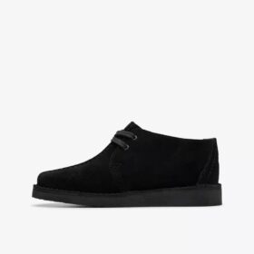Boys Desert Trek Older Black Suede Ankle Boots Us