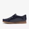 Boys Wallabee Big Kid Navy Patent Wallabees