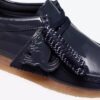 Boys Wallabee Big Kid Navy Patent Wallabees