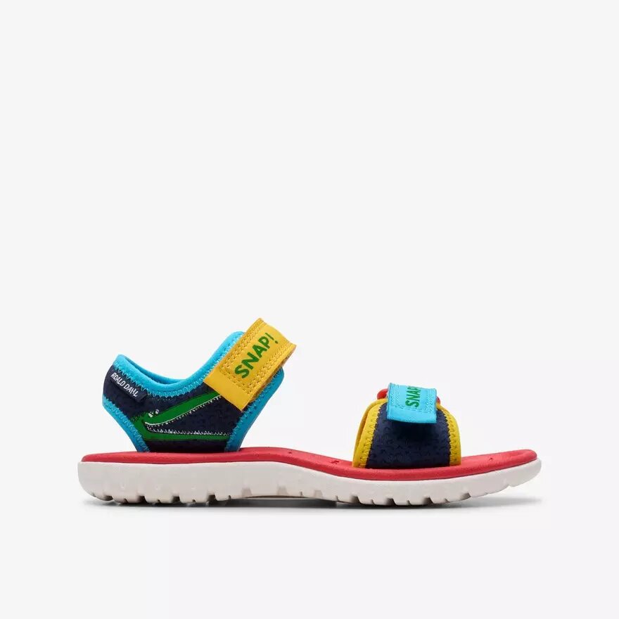 Kids Surfing Ace Navy Print Flat Sandals Us Kids Surfing Ace Navy Print Flat Sandals Us