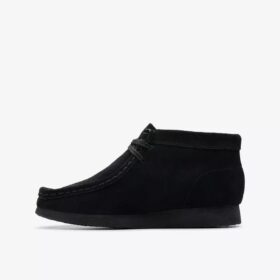 Kids Wallabee Boot Older Black Suede Boots