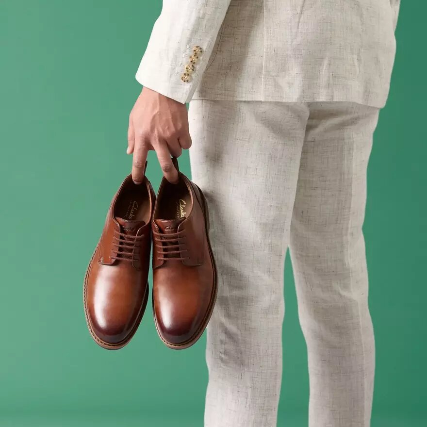 Men’s Aldwin Lace Tan Leather Oxfords Men’s Aldwin Lace Tan Leather Oxfords