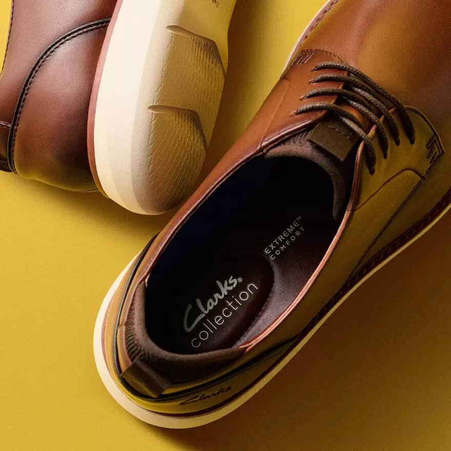 Men’s Brantin Plain Dark Tan Leather Oxfords Men’s Brantin Plain Dark Tan Leather Oxfords