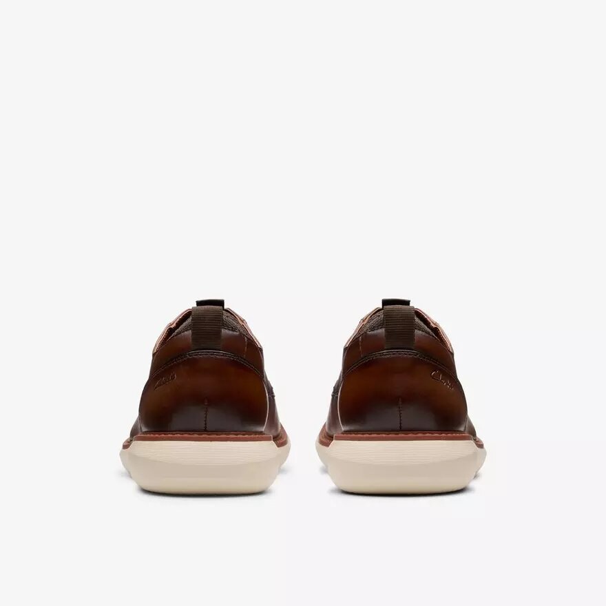 Men’s Brantin Plain Dark Tan Leather Oxfords Men’s Brantin Plain Dark Tan Leather Oxfords