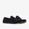 Men’s Corsley Bar Navy Suede Loafers