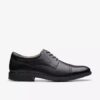 Men’s Eldredge Cap Black Leather Oxford Shoes| Clarks