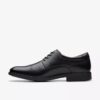 Men’s Eldredge Cap Black Leather Oxford Shoes| Clarks