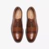 Men’s Eldredge Cap Dark Tan Leather Oxford Shoes| Clarks