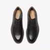 Men’s Monahan Plain Black Leather Oxford Shoes| Clarks