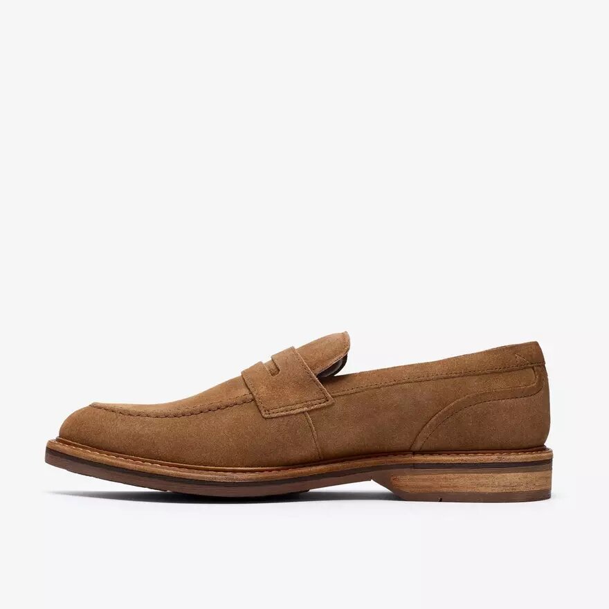 Mens Aldwin Step Tan Suede Loafers Mens Aldwin Step Tan Suede Loafers