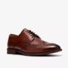 Mens Bowburn Tip Tan Leather Oxford Shoes