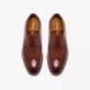 Mens Bowburn Tip Tan Leather Oxford Shoes