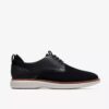 Mens Brantin Plain Black Knit Oxford Shoe Mens Brantin Plain Black Knit Oxford Shoe