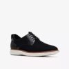 Mens Brantin Plain Black Knit Oxford Shoe Mens Brantin Plain Black Knit Oxford Shoe