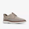 Mens Brantin Plain Grey Knit Oxford Shoe