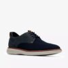Mens Brantin Plain Navy Knit Derby Shoe Mens Brantin Plain Navy Knit Derby Shoe