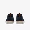 Mens Brantin Plain Navy Knit Derby Shoe Mens Brantin Plain Navy Knit Derby Shoe