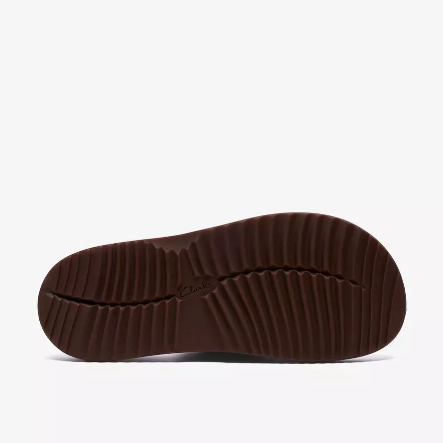 Mens Breeze Slide Dark Brown Flip Flops| Clarks Mens Breeze Slide Dark Brown Flip Flops| Clarks