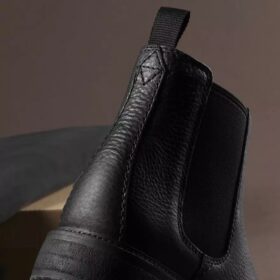 Mens Clarkdale Easy Black Leather Chelsea Boots