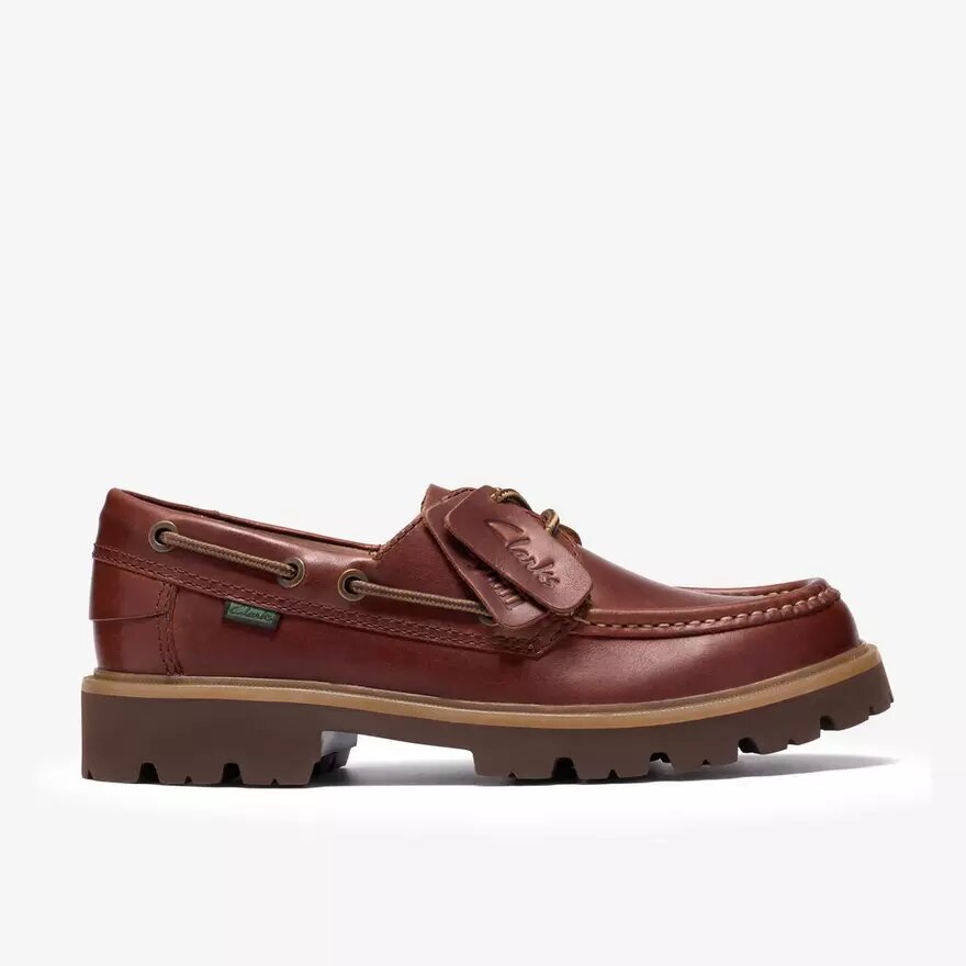 Mens Cleyhill Boat Brown Leather Boat Shoe Mens Cleyhill Boat Brown Leather Boat Shoe