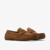 Mens Corsley Bar Cola Suede Loafers
