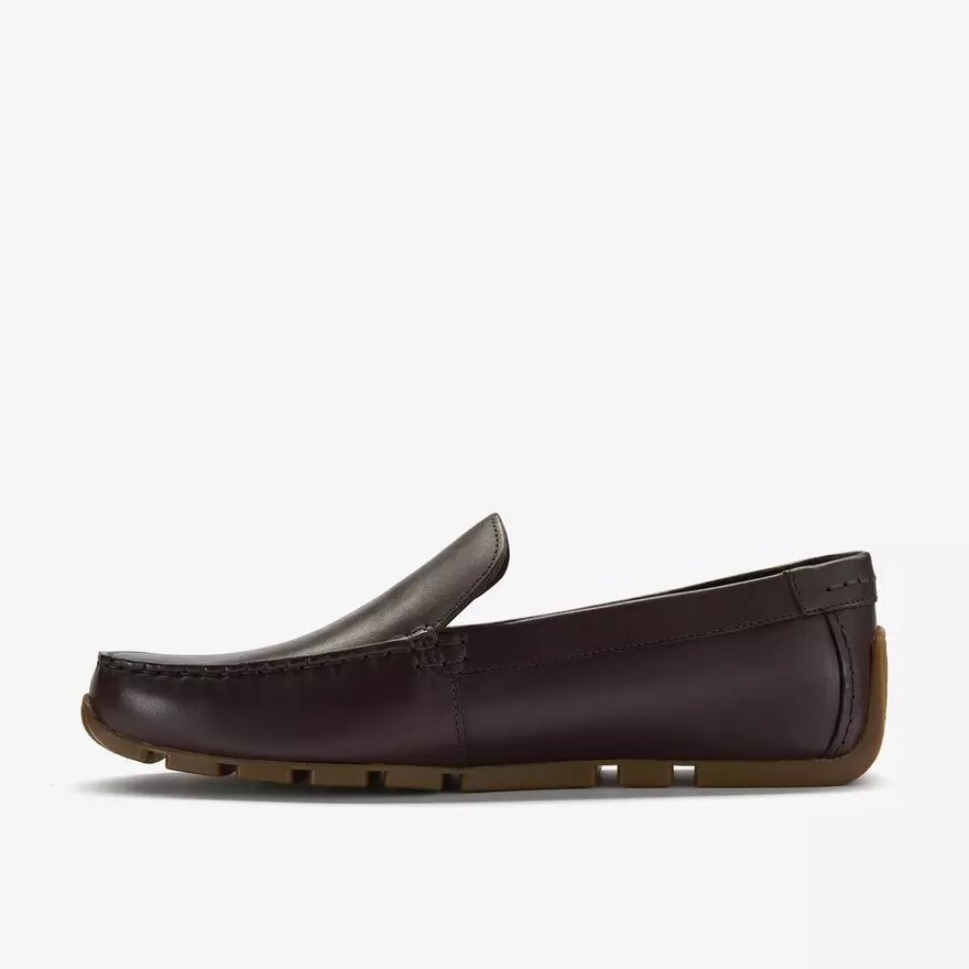 Mens Corsley Plain Dark Brown Leather Loafers Mens Corsley Plain Dark Brown Leather Loafers