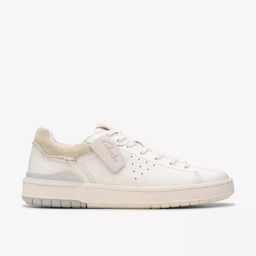 Mens Courtlite2 Run White Leather Sneakers Mens Courtlite2 Run White Leather Sneakers