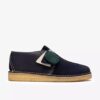 Mens Desert Trek Navy Suede Desert Trek