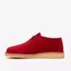 Mens Desert Trek Red Suede Desert Trek