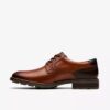 Mens Emmet Plain Tan Leather Shoes