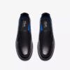 Mens Flexway Step Black Smooth Loafers