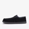 Mens Gorstan Step Black Slippers