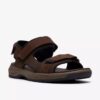 Mens Guideview Trek Beeswax Leather Sandals