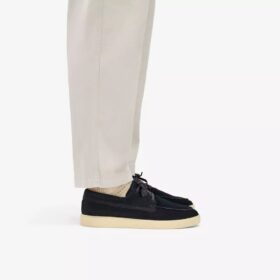 Mens Lockford Boat Navy Suede Boat Shoes