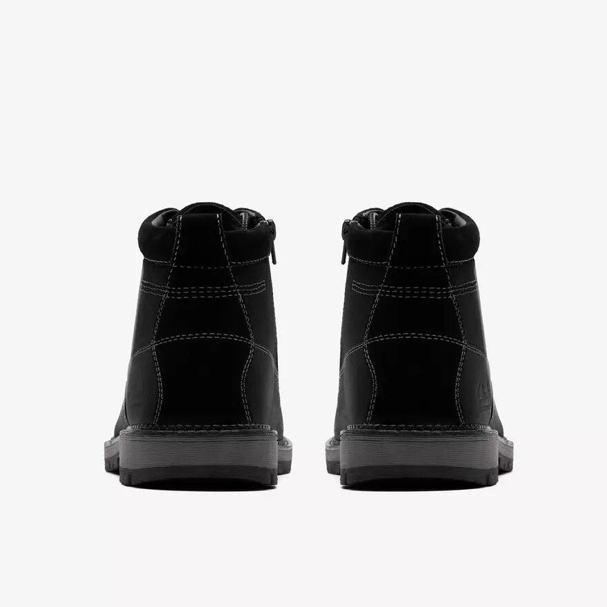 Mens Maplewalk Rise Black Leather Ankle Boots Mens Maplewalk Rise Black Leather Ankle Boots