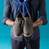 Mens Monahan Plain Stone Nubuck Oxfords