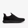 Mens Motion Trek in Black Knit Sneakers Mens Motion Trek in Black Knit Sneakers