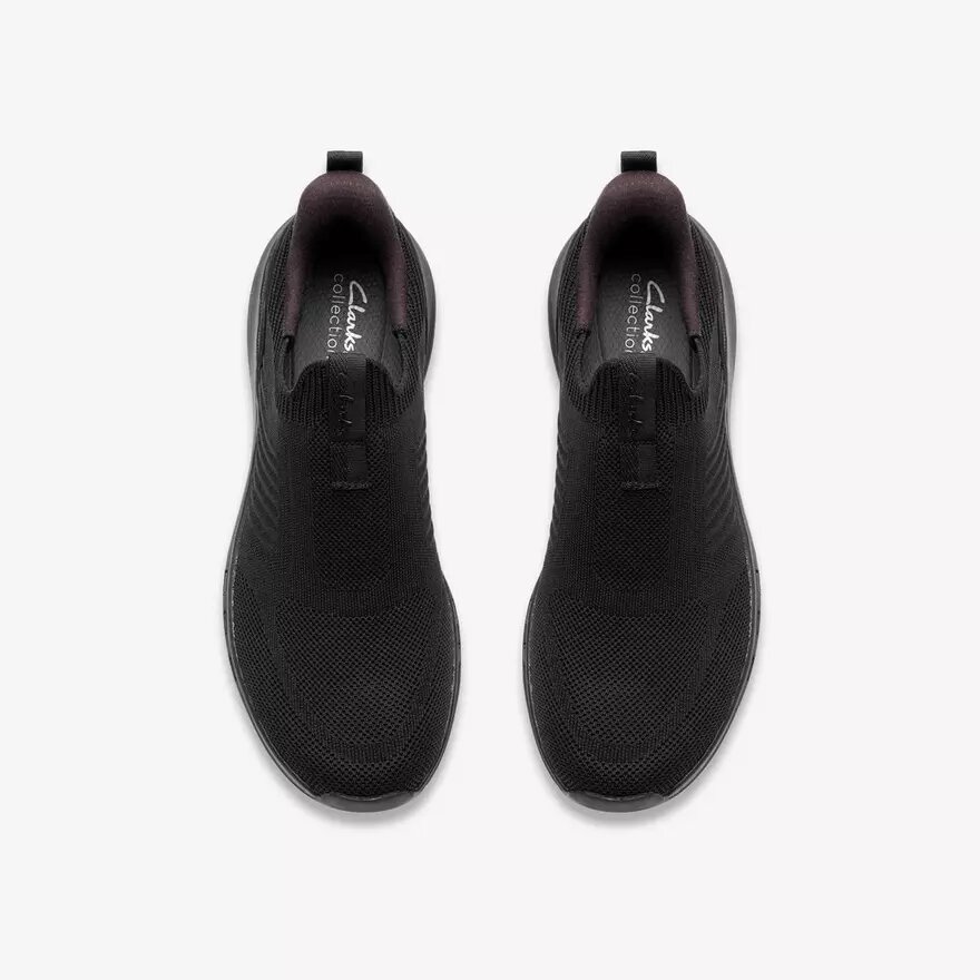 Mens Motion Trek in Black Knit Sneakers Mens Motion Trek in Black Knit Sneakers