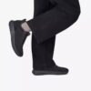 Mens Motion Trek Lt Black Knit Sneakers