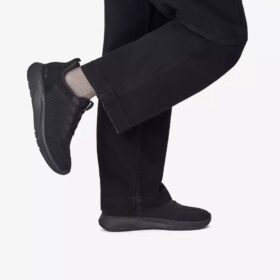 Mens Motion Trek Lt Black Knit Sneakers Mens Motion Trek Lt Black Knit Sneakers