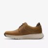 Mens Motion Trek Pt Dark Tan Leather Sneaker