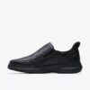 Mens Mullan Step Black Leather Shoes Mens Mullan Step Black Leather Shoes