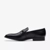 Mens Paulton Lo Black Leather Loafers