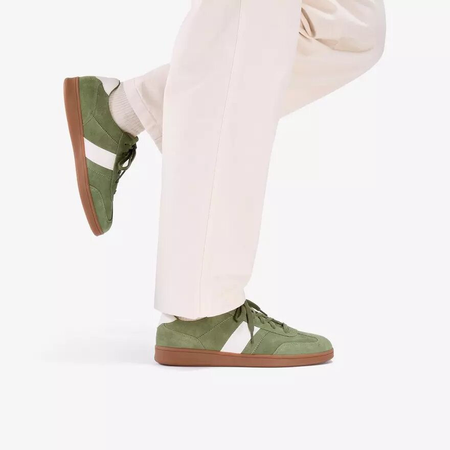Mens Seco Speed Green Suede Sneakers Mens Seco Speed Green Suede Sneakers