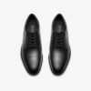 Mens Steadwell Cap Black Leather Oxfords