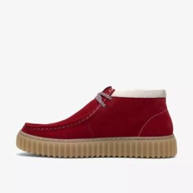 Mens Torhill Hi Red Suede Ankle Boots