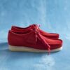 Mens Wallabee Deep Red Suede Mens Wallabee Deep Red Suede
