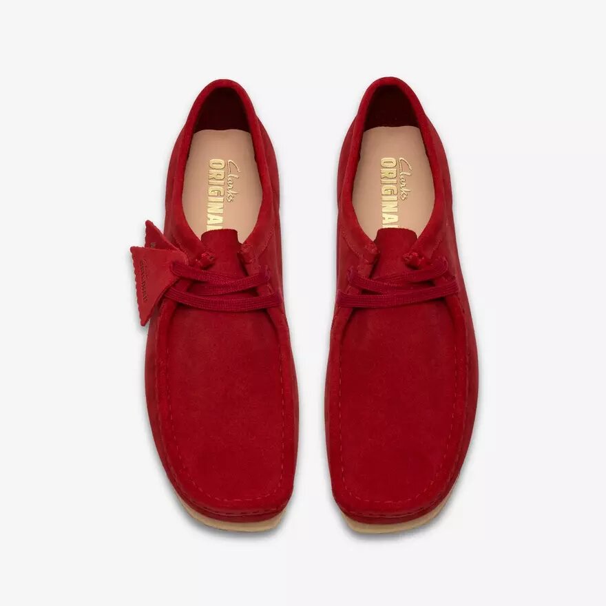Mens Wallabee Deep Red Suede Mens Wallabee Deep Red Suede