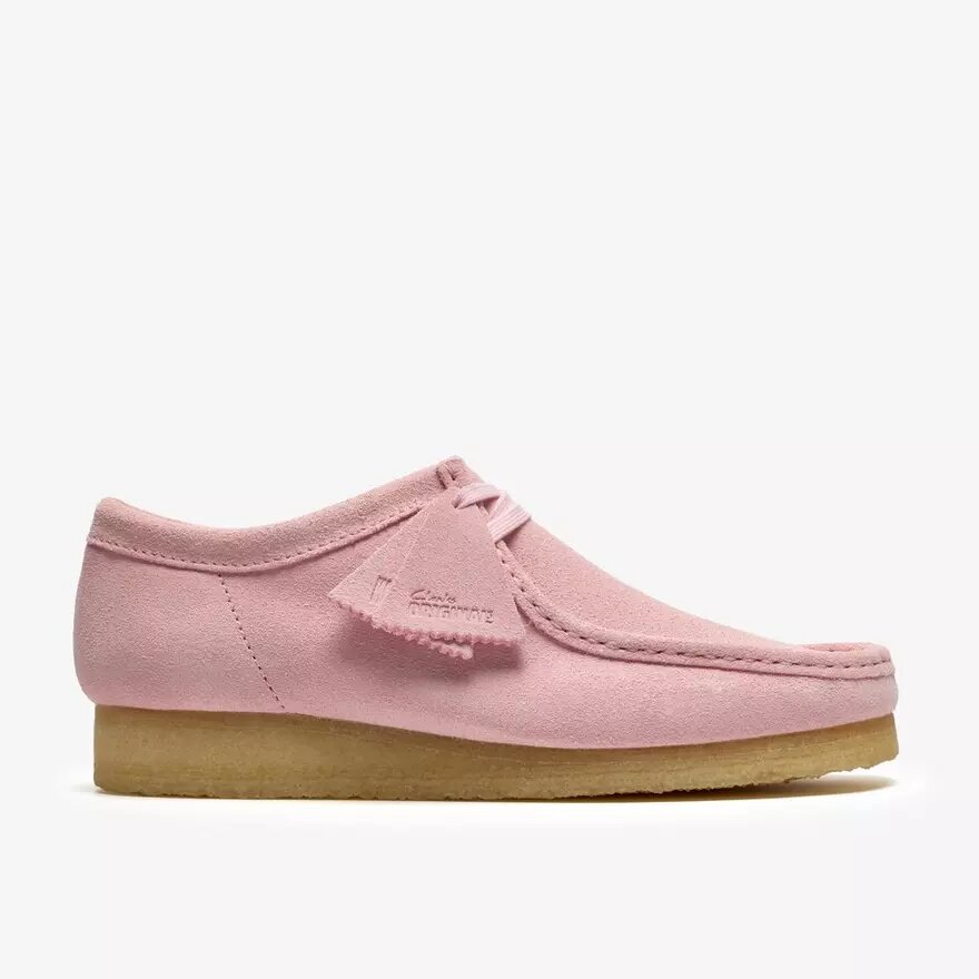 Mens Wallabee Light Pink Suede Wallabees Mens Wallabee Light Pink Suede Wallabees